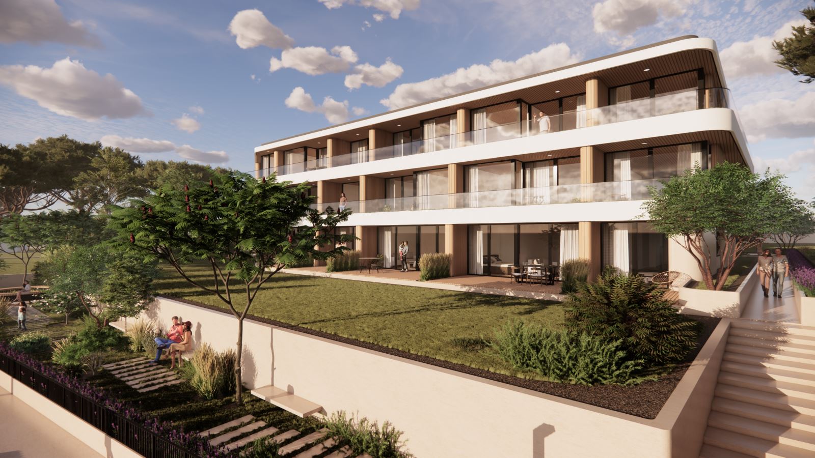 Drei-Zimmer-Wohnung mit Meerpanorama in erster Meereslinie in Kraimorie, Burgas