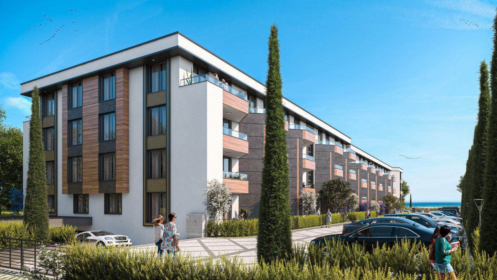 100 Meter vom Meer entfernt in Sarafovo – neues Studio in einer Anlage mit großzügigen Grünflächen