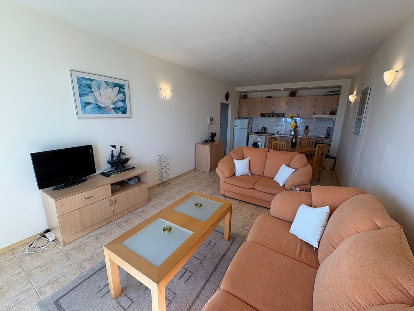 Erste Meereslinie in Sveti Vlas – geräumige Wohnung mit einem Schlafzimmer und Meerblick