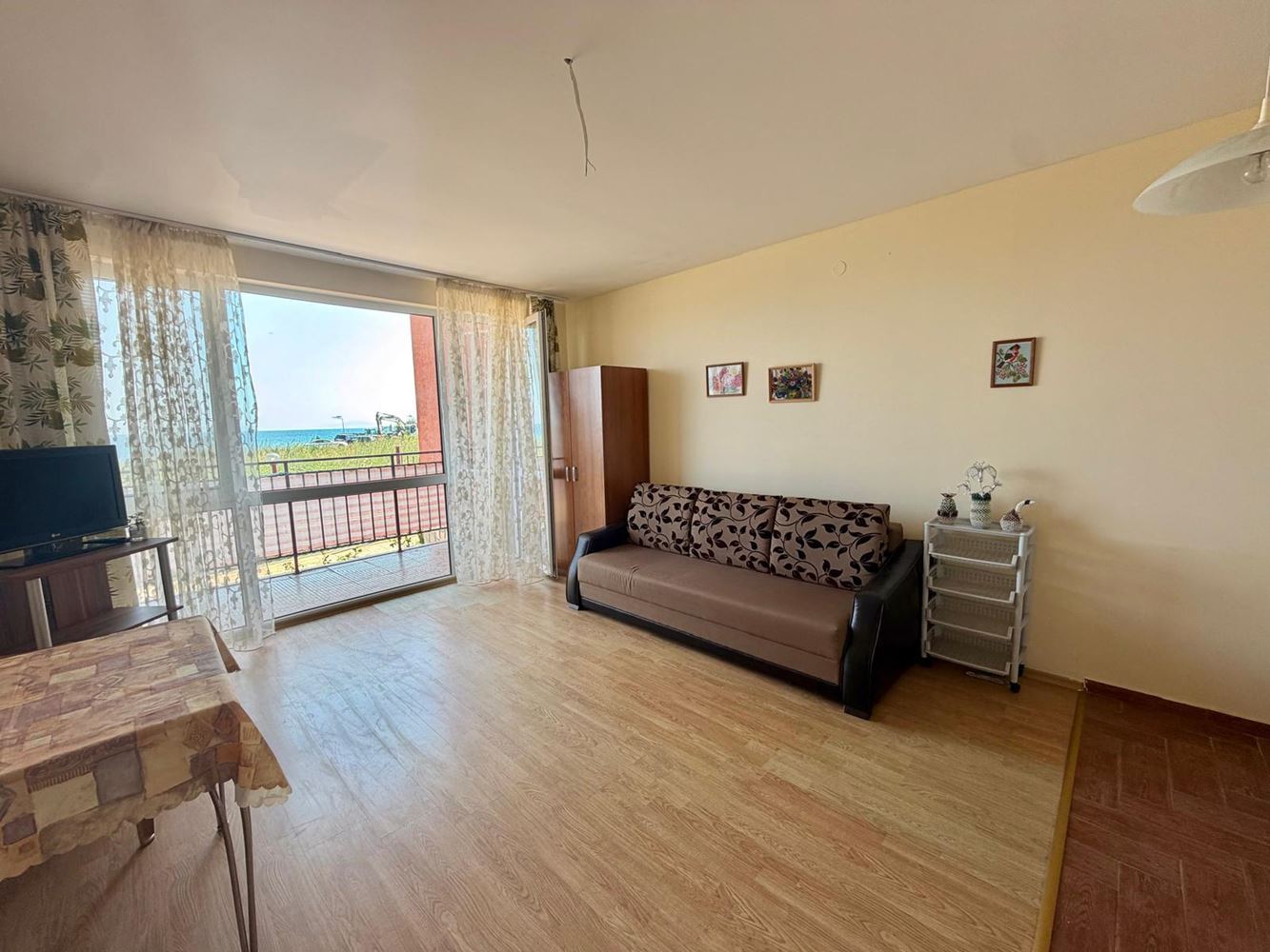 Möbliertes Studio mit Panoramablick auf das Meer in Ravda, nur 50 Meter vom Meer entfernt