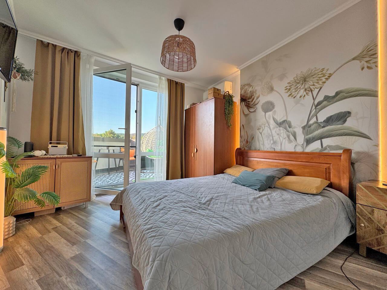 2-Zimmer-Wohnung mit moderner Einrichtung und großer Terrasse 200 m vom Strand in Sonnenstrand entfernt