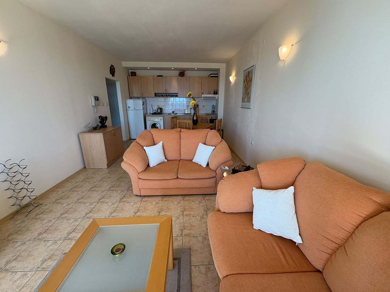 Erste Meereslinie in Sveti Vlas – geräumige Wohnung mit einem Schlafzimmer und Meerblick
