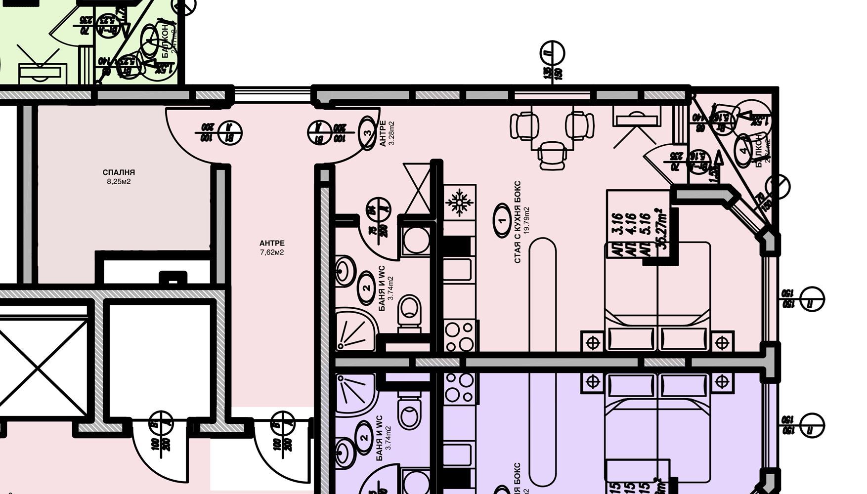 Gemütliche Ein-Zimmer-Wohnung mit Pool- und Grünblick in Sonnenstrand – bezugsfertig