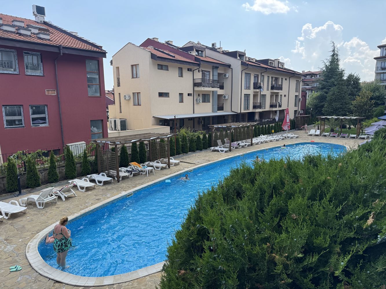 Möbliertes Studio in Sveti Vlas – Gemütliches Zuhause am Meer in einer Wohnanlage mit ausgezeichneten Annehmlichkeiten