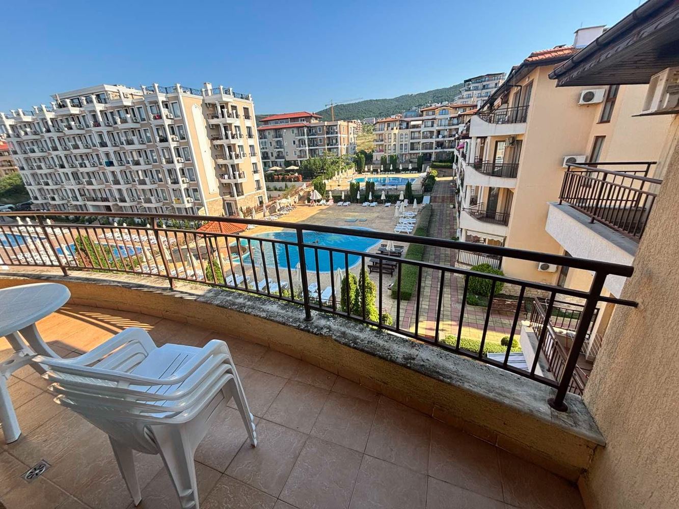 2-Zimmer-Wohnung mit teilweisem Meerblick – nur 3 Gehminuten vom Strand in Sveti Vlas entfernt