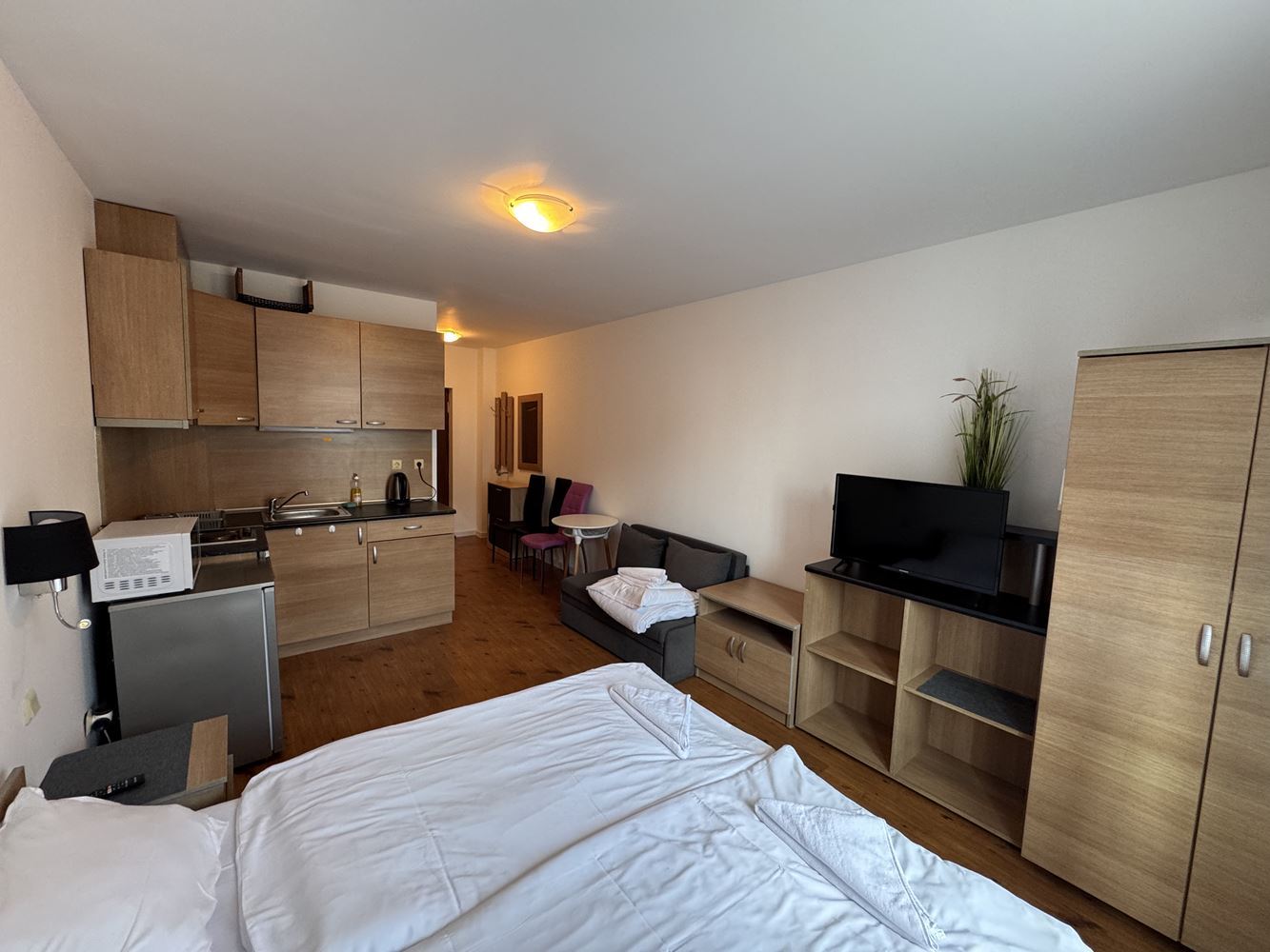 Möbliertes Studio in Sveti Vlas – Gemütliches Zuhause am Meer in einer Wohnanlage mit ausgezeichneten Annehmlichkeiten