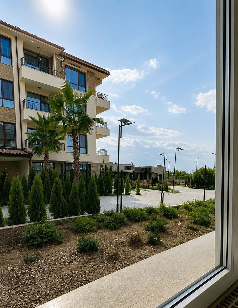 Wohnung mit eigenem Garten 100 m vom Meer entfernt in Sarafovo – Neubau, vor Akt 15