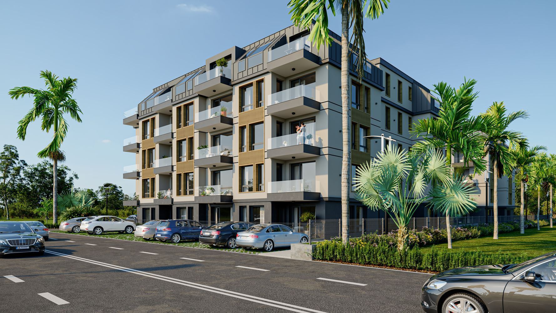 Neue Zweizimmerwohnung in einer stilvollen Wohnanlage mit Swimmingpool, 500 m vom Strand in Ravda entfernt