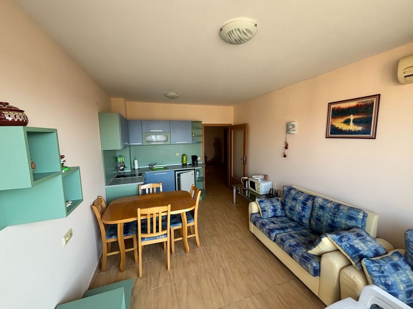 2-Zimmer-Wohnung mit teilweisem Meerblick – nur 3 Gehminuten vom Strand in Sveti Vlas entfernt