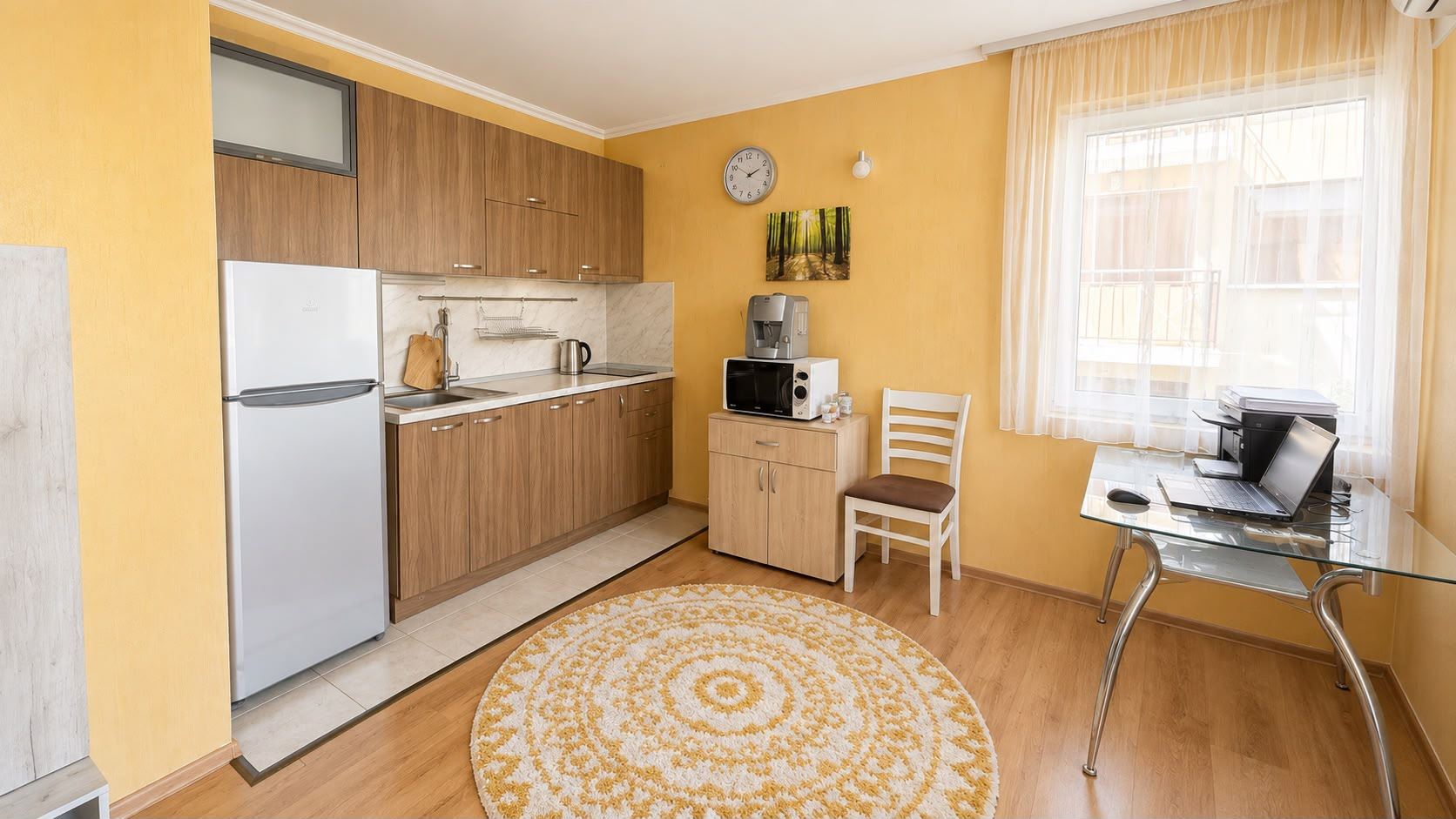 Bezugsfertige 2-Zimmer-Wohnung in Sarafovo – möbliert, mit günstiger Lage für ganzjähriges Wohnen
