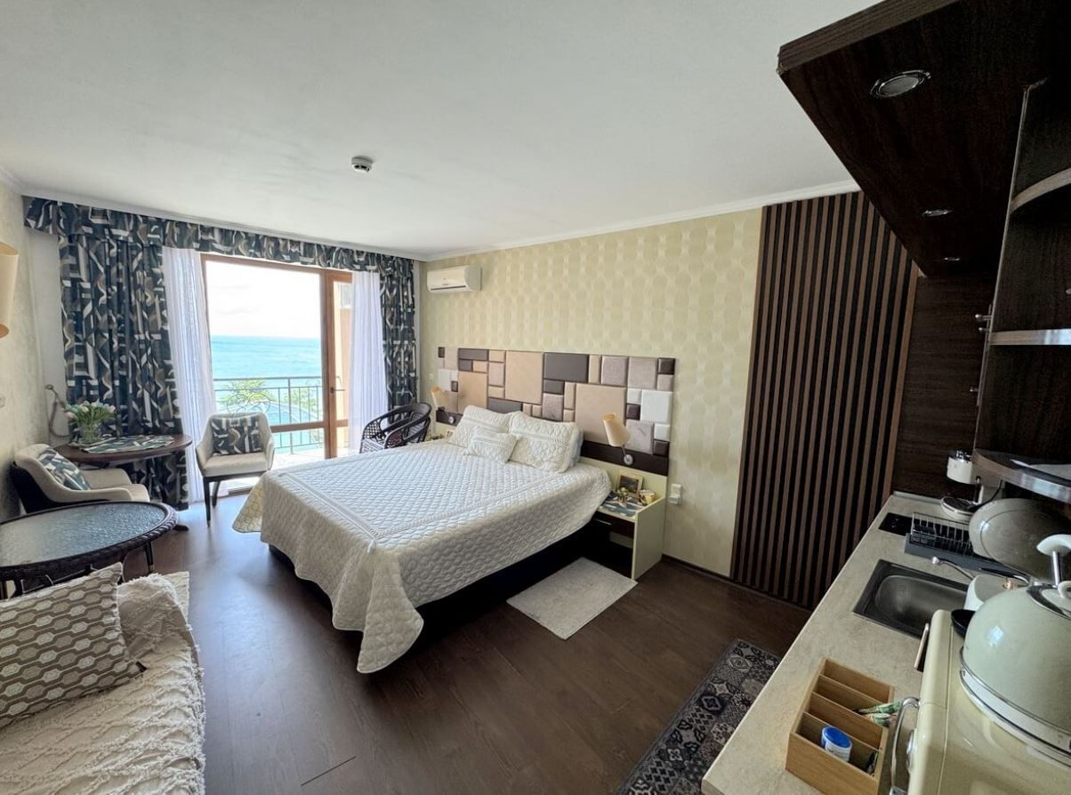 Luxuriöses Studio mit Meerblick im Herzen von Sveti Vlas