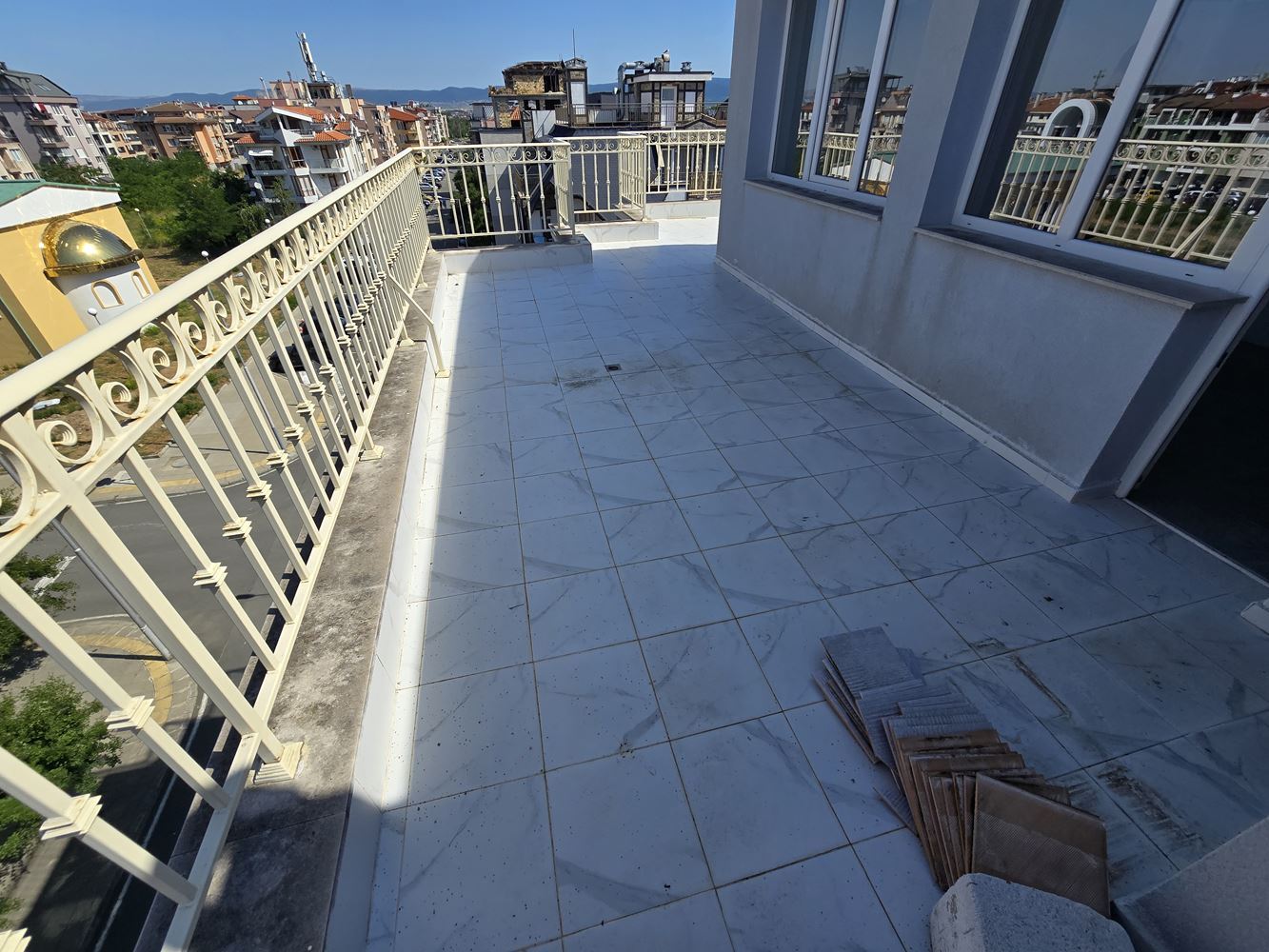 Studio mit riesiger Panoramaterrasse und herrlicher Aussicht in Nessebar, Viertel Cherno More 2 – ohne Servicegebühr