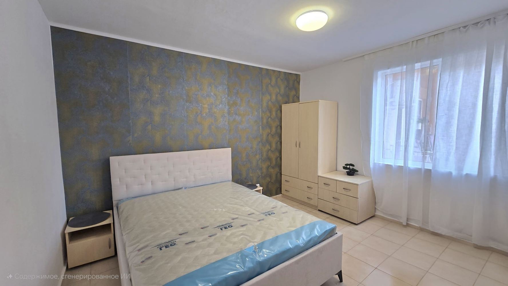 Drei-Zimmer-Wohnung mit Südausrichtung und Blick auf den Pool in Sonnenstrand