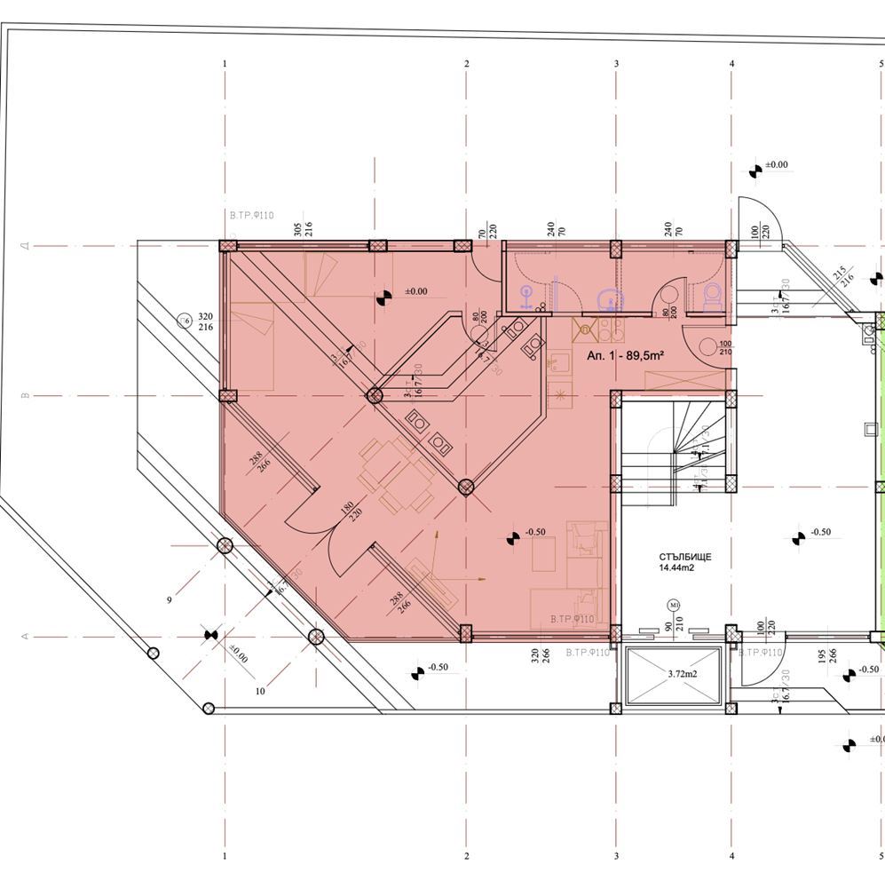 Geräumige Ein-Zimmer-Wohnung in ruhiger und attraktiver Lage in Ravda