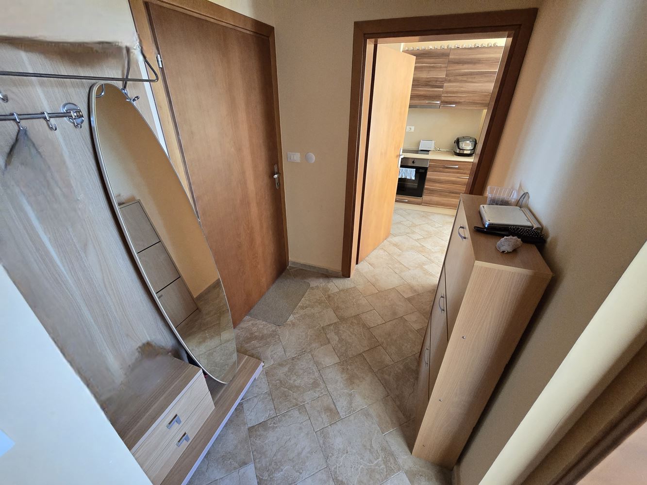 Panoramablick auf das Meer in erster Meereslinie – möblierte Zweizimmerwohnung mit einem Schlafzimmer in Sveti Vlas