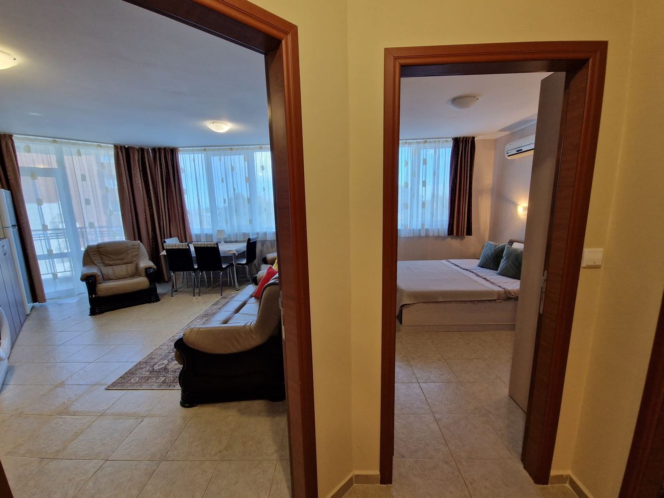 Meer und Annehmlichkeiten ganz in der Nähe – 2-Zimmer-Wohnung 100 m vom Strand entfernt in Sonnenstrand