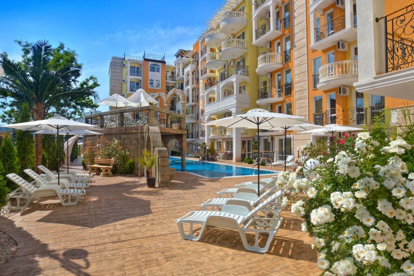 Luxuriöse 2-Zimmer-Wohnung in einer renommierten Anlage in Sonnenstrand