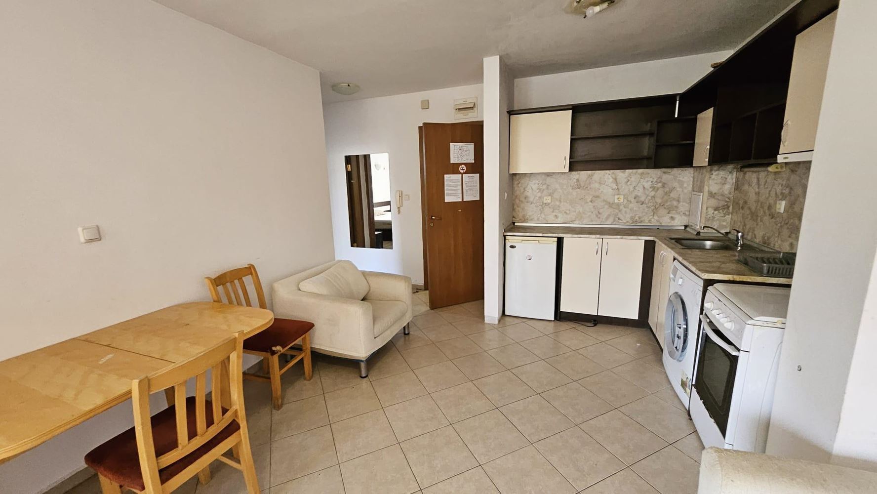 Einzimmerwohnung 200 m vom Strand in Sonnenstrand – ausgezeichnete Lage und Investitionspotenzial