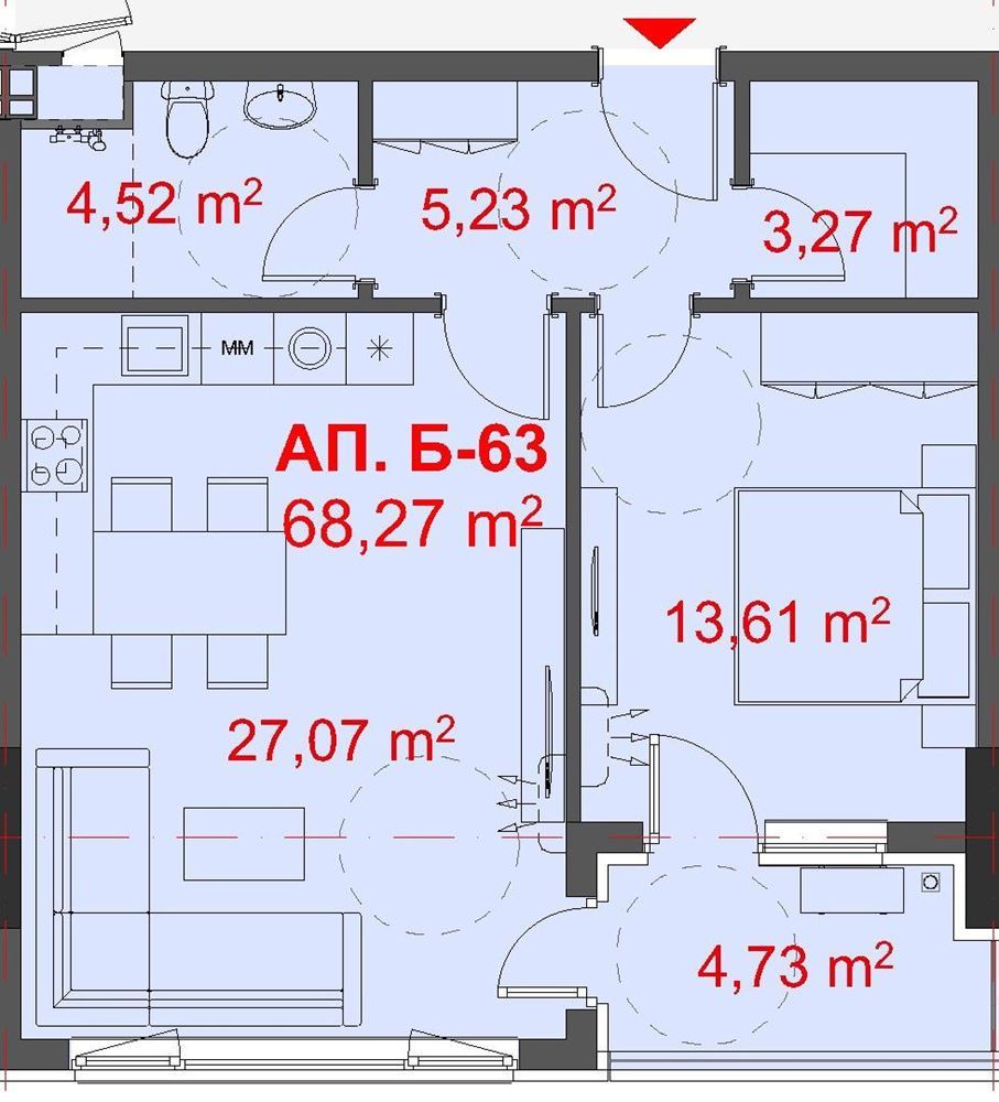 Geräumige 2-Zimmer-Wohnung in einem Luxuskomplex in Burgas mit beeindruckendem Panoramablick
