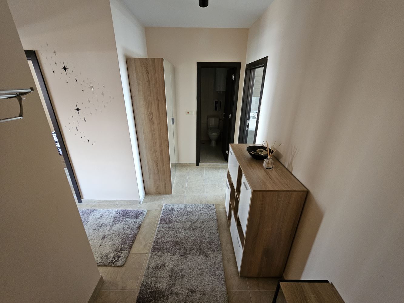 Drei-Zimmer-Wohnung mit Meerblick – Dachgeschoss mit zwei Terrassen in einer Anlage in Nessebar