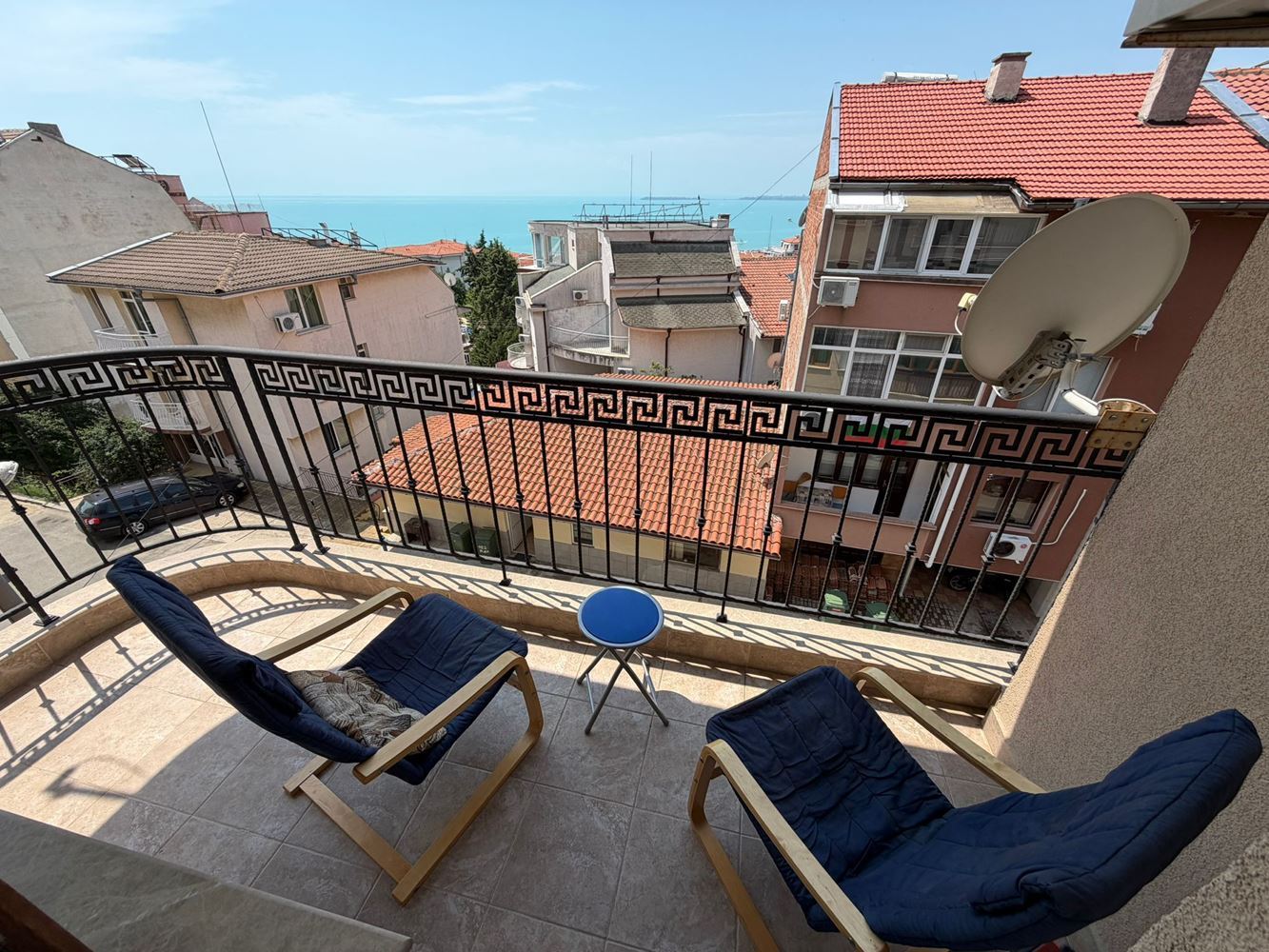Sveti Vlas: außergewöhnlich geräumiges Studio mit Panoramameerblick