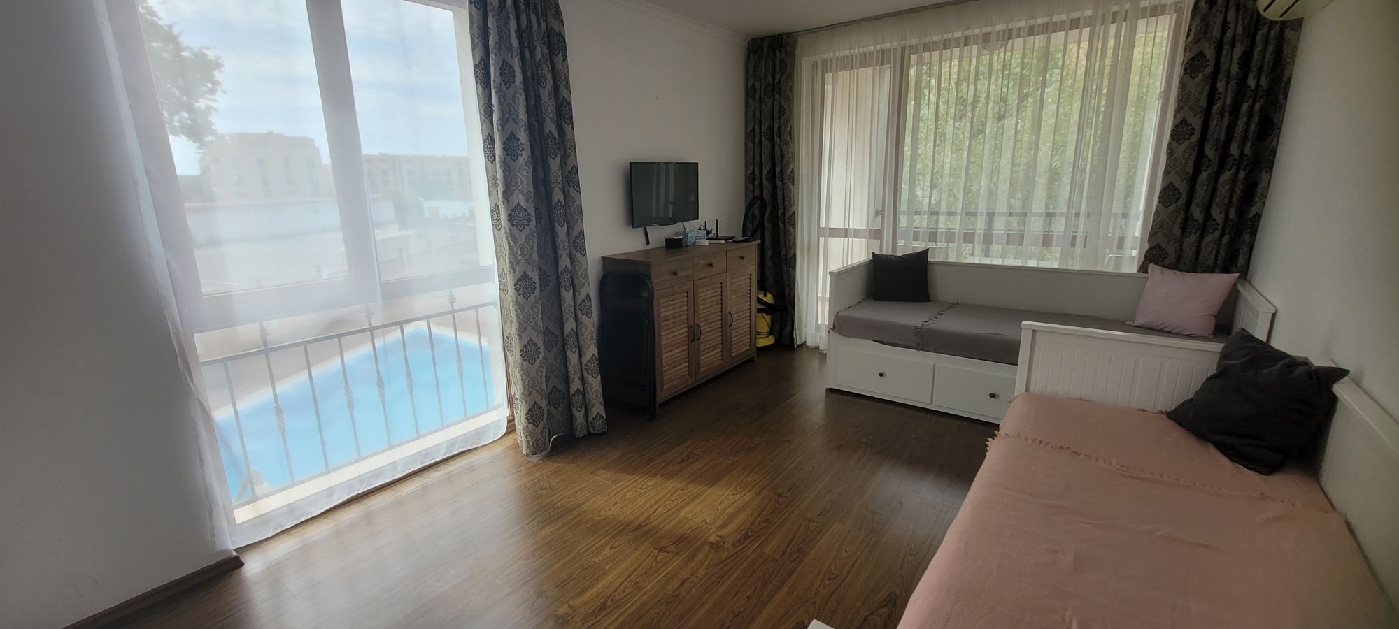 Gemütliches Studio mit Meeresflair in einer prestigeträchtigen Anlage am Strand in Elenite