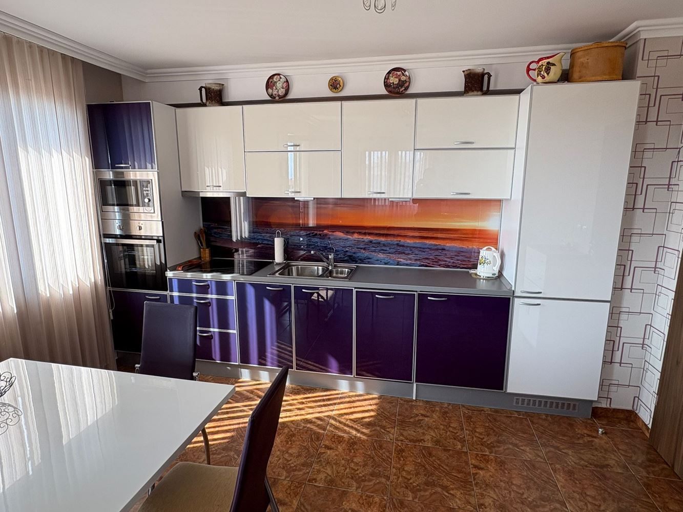 Drei-Zimmer-Wohnung mit Panoramablick auf das Meer in Sveti Vlas – 200 m vom Strand