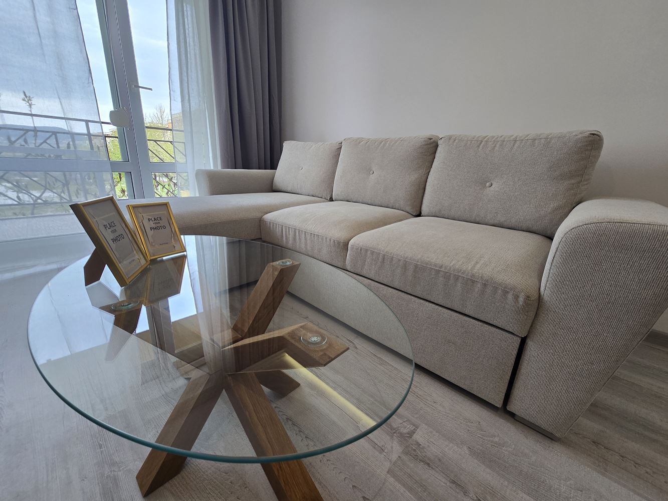 Modernes Studio mit neuer Renovierung und ruhigem Ausblick – ein perfekter Ort zur Erholung am Sonnenstrand