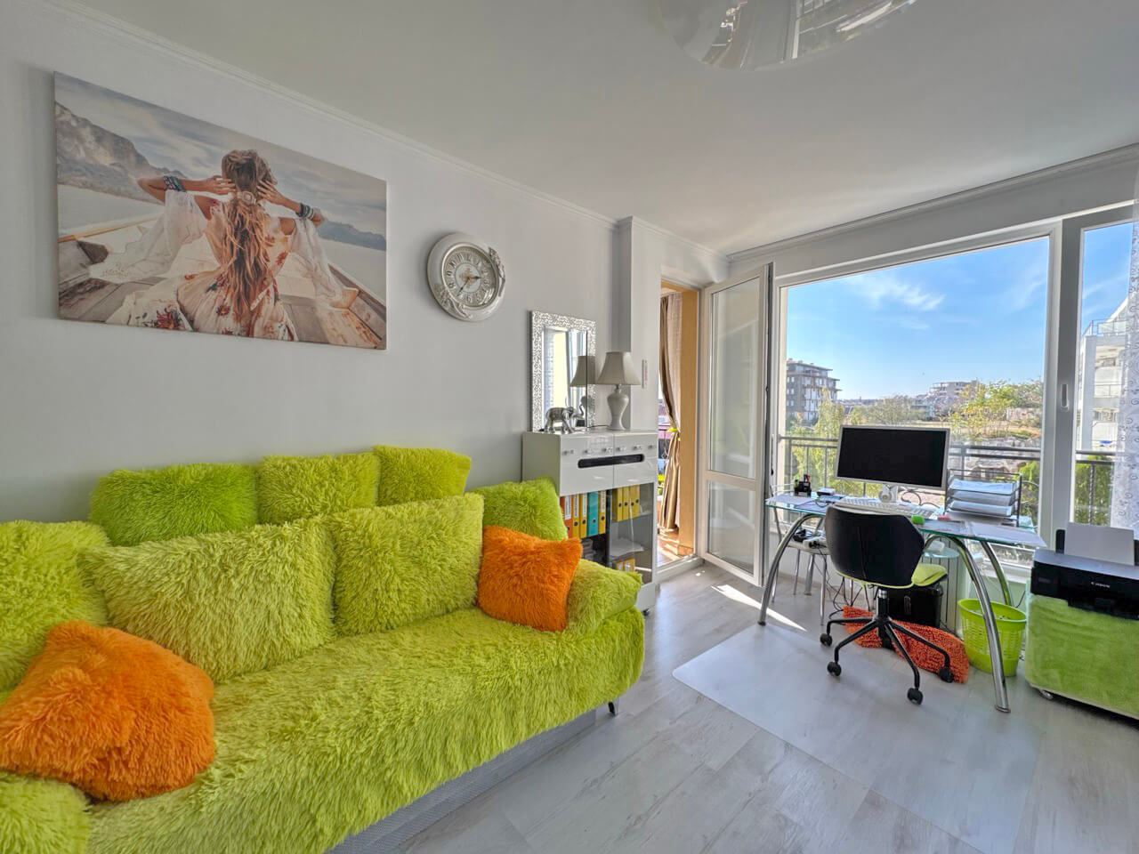 Geräumiges möbliertes Studio in Sveti Vlas – 200 Meter vom Strand entfernt, mit luxuriösem SPA-Zentrum und hervorragender Ausstattung