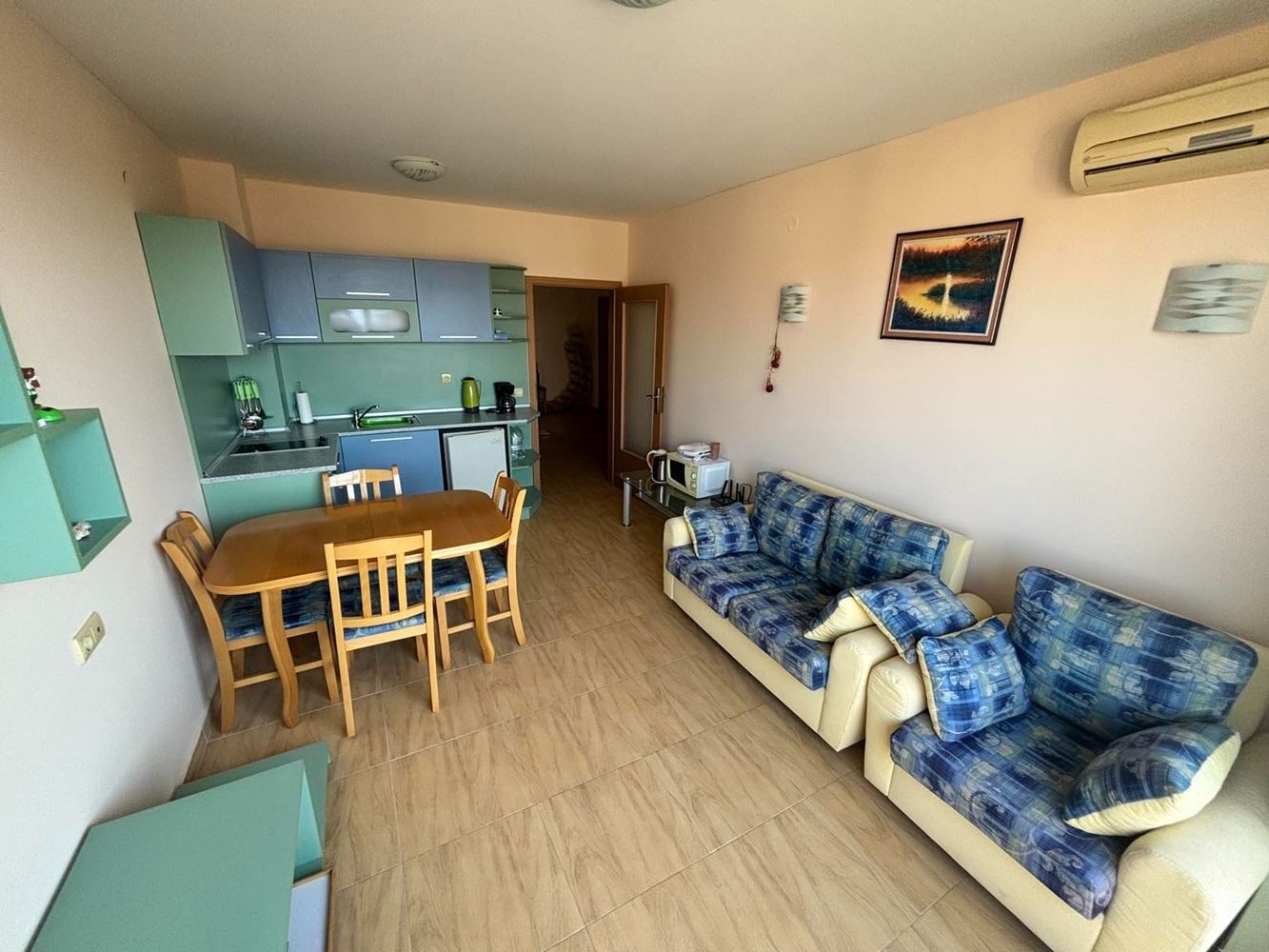 2-Zimmer-Wohnung mit teilweisem Meerblick – nur 3 Gehminuten vom Strand in Sveti Vlas entfernt
