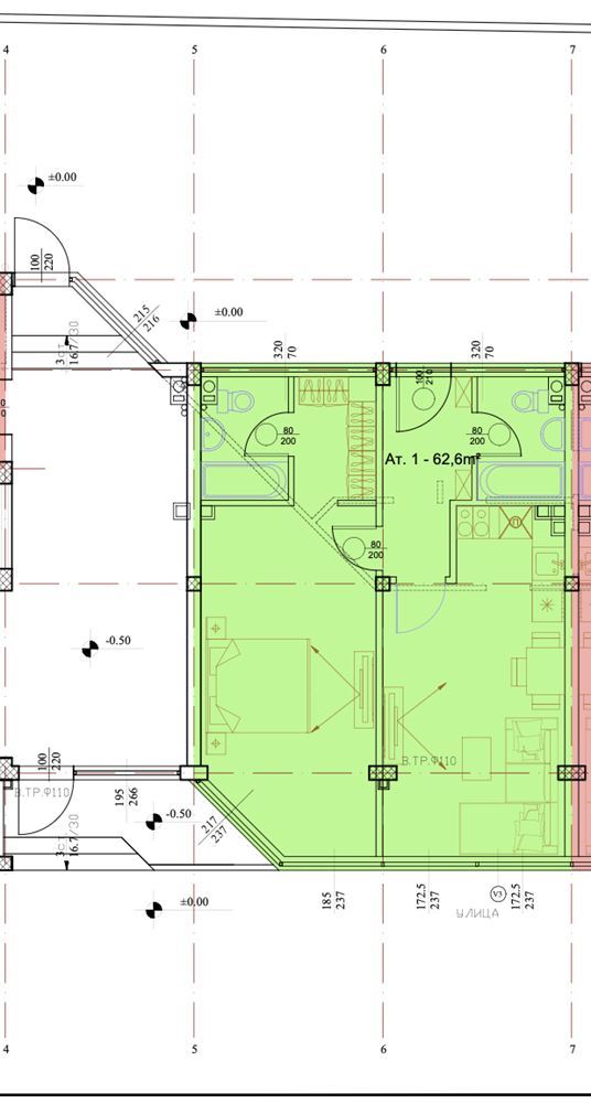 Geräumige 2-Zimmer-Wohnung mit Gartenzugang und ohne Wartungsgebühr in Ravda