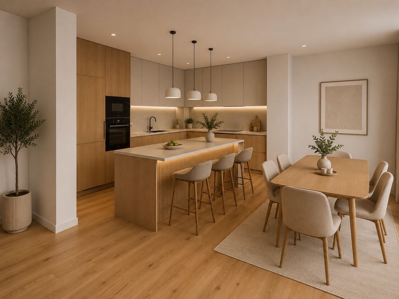 Drei-Zimmer-Wohnung mit zwei Schlafzimmern, eigenem Garten und zwei Stellplätzen in einem neuen Luxusgebäude im Herzen von Burgas