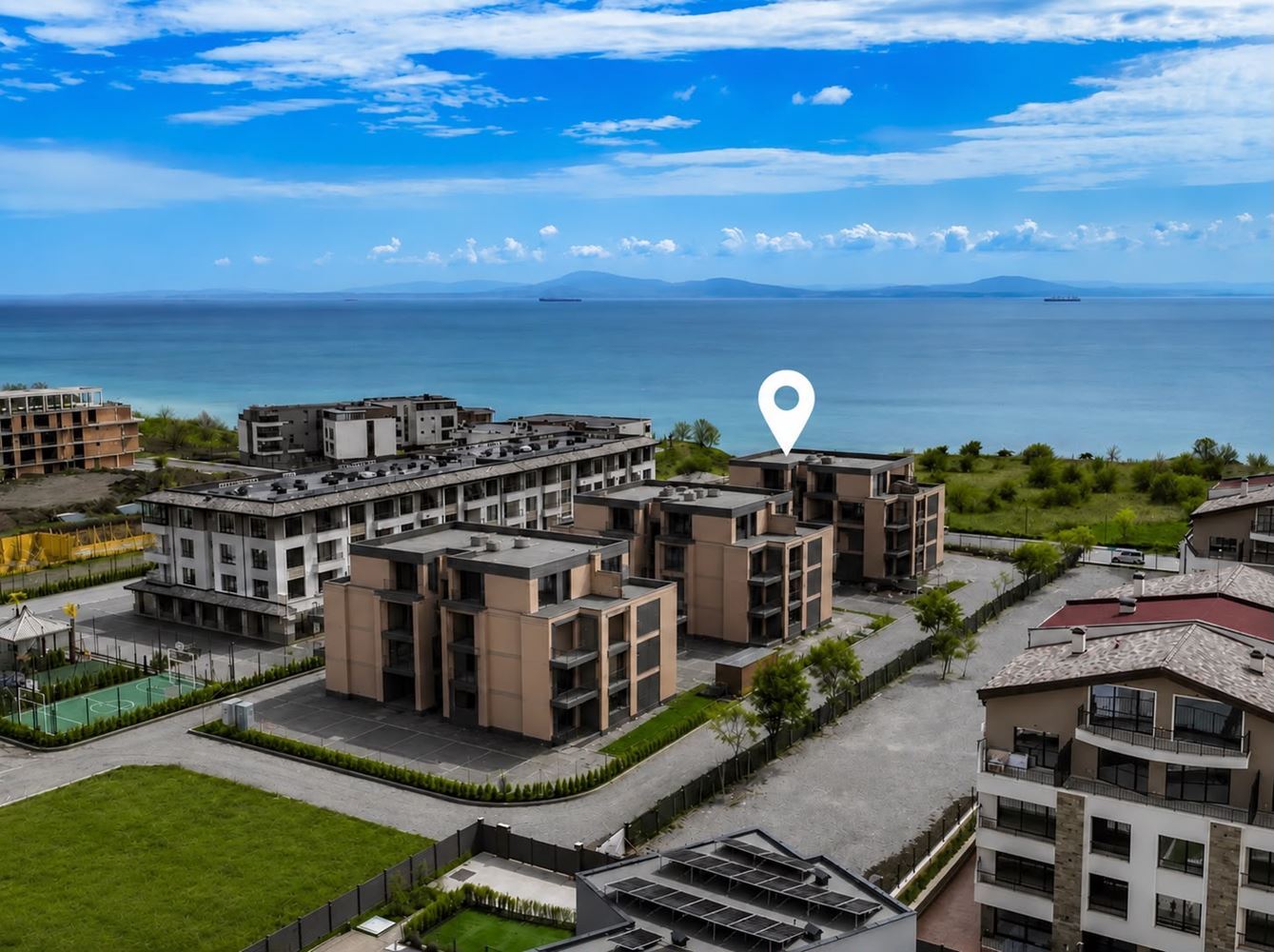 Wohnung mit eigenem Garten 100 m vom Meer entfernt in Sarafovo – Neubau, vor Akt 15