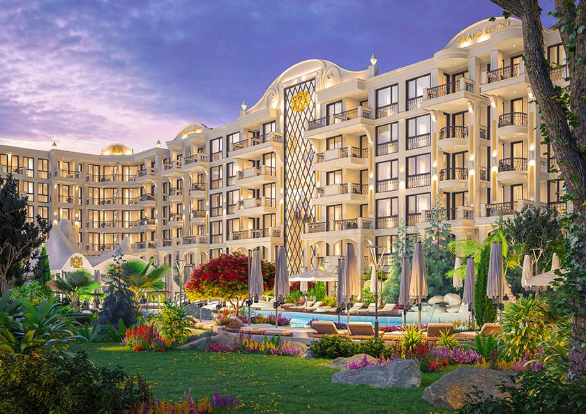 Gemütliche Ein-Zimmer-Wohnung in einer Luxusanlage in Sonnenstrand