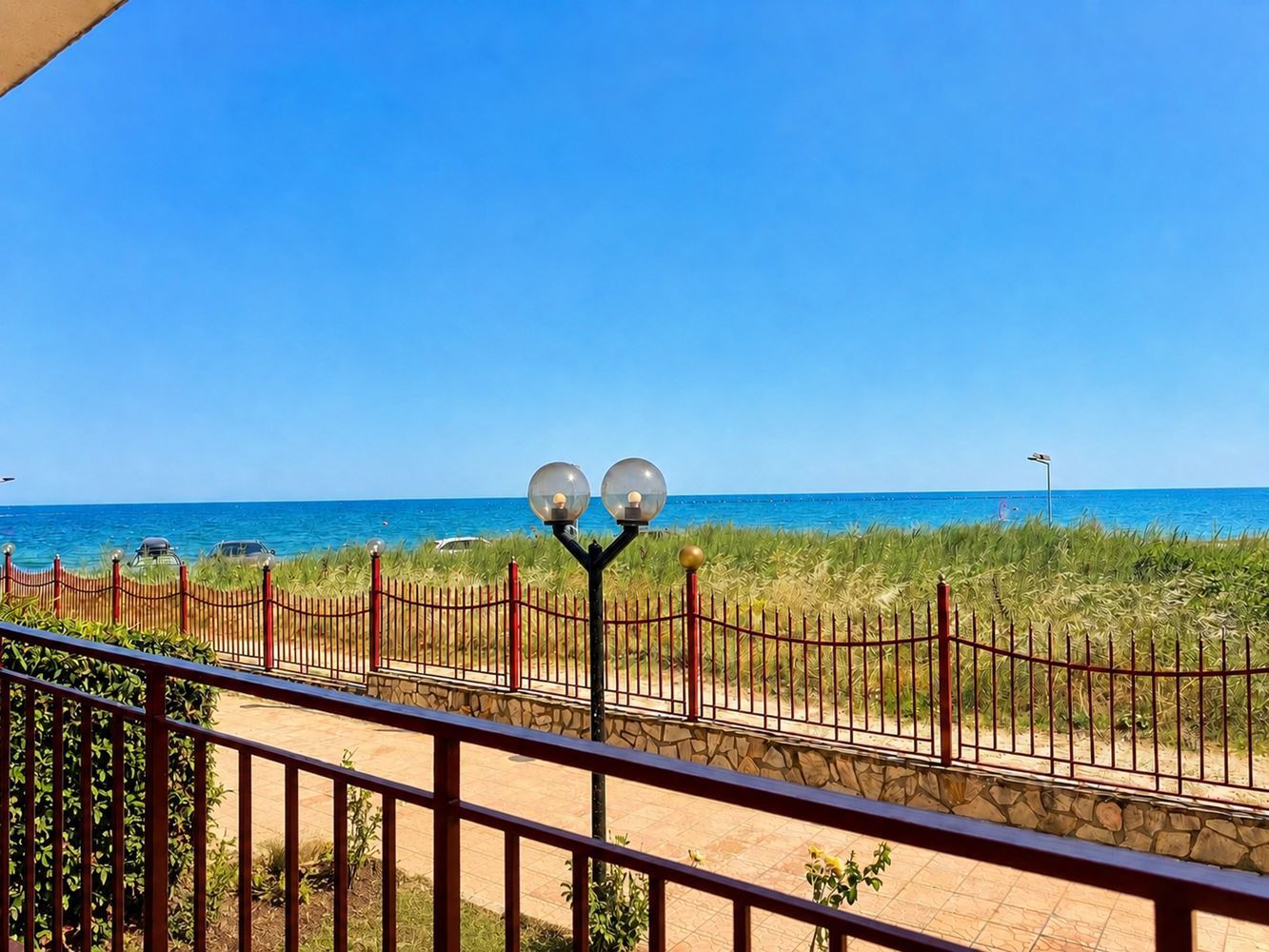 Möbliertes Studio mit Panoramablick auf das Meer in Ravda, nur 50 Meter vom Meer entfernt