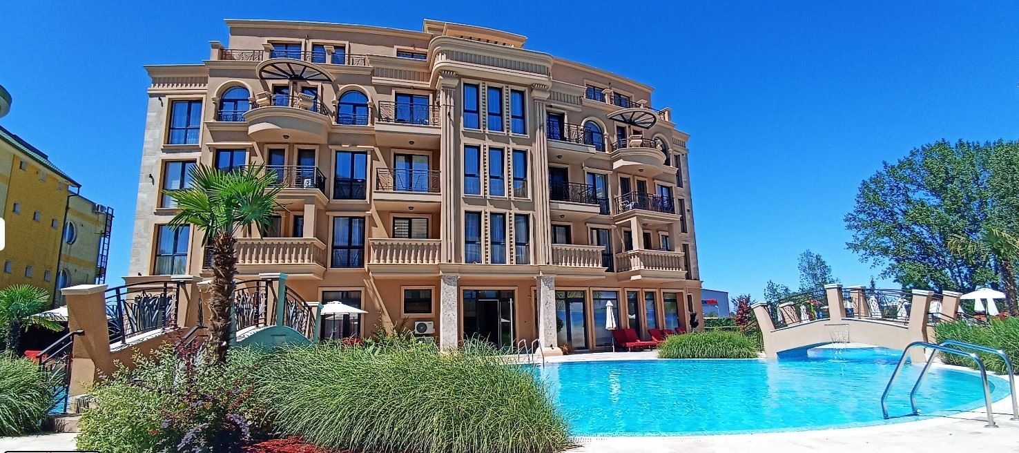 Helle und stilvolle Zweizimmerwohnung in einer luxuriösen Anlage in Sunny Beach – eine ausgezeichnete Wahl zum Wohnen und Erholen