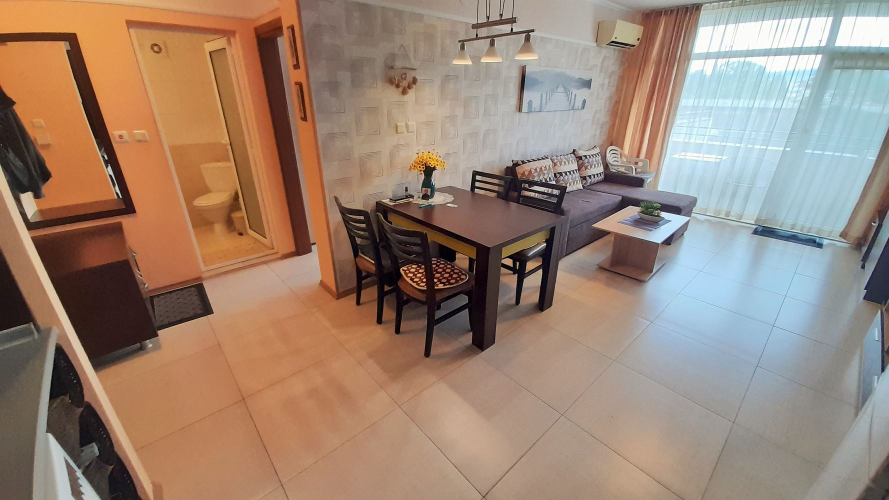 Zweizimmerwohnung in Sunny Beach mit reicher Infrastruktur und ausgezeichneter Lage