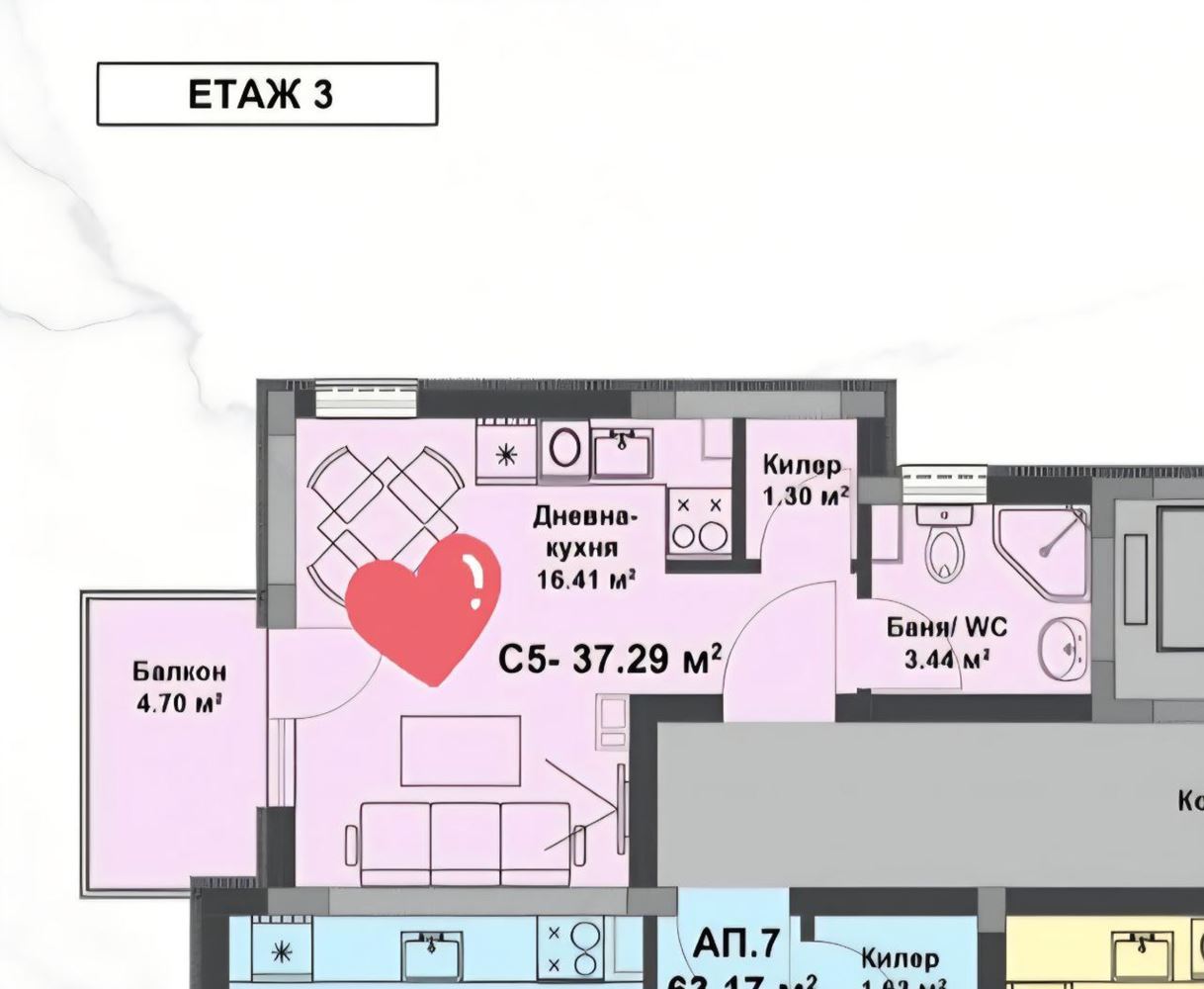 Modernes Studio in einem neuen Gebäude – hervorragende Lage und keine Wartungsgebühr