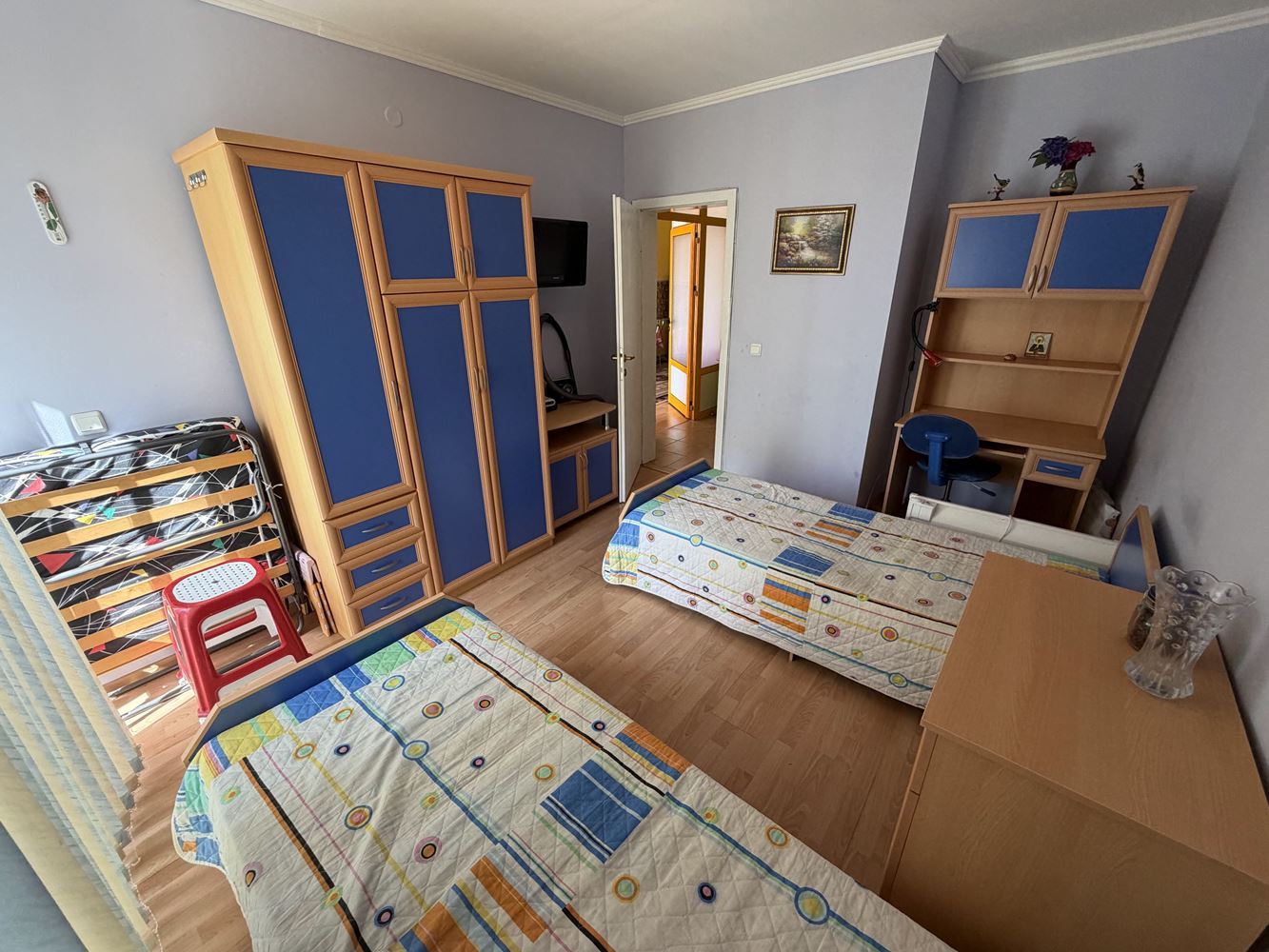 Zweizimmerwohnung mit großzügiger Terrasse und Meerblick in Sveti Vlas – 300 Meter vom Strand entfernt
