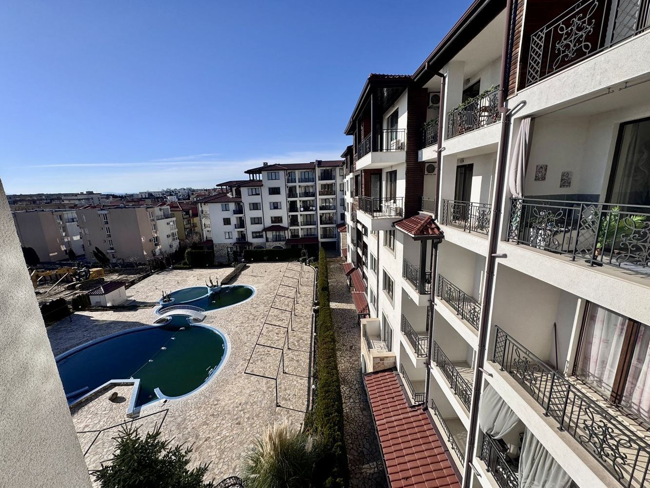 2-Zimmer-Wohnung mit Panoramameerblick in Nessebar – nur 200 m vom Strand entfernt, ausgezeichnete Investition und Zuhause am Meer