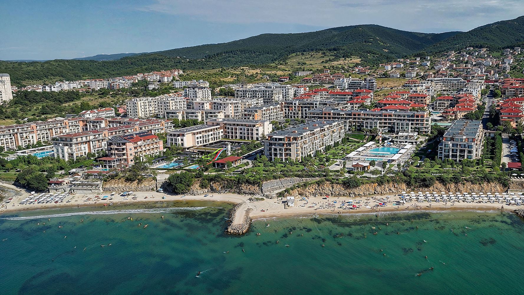 Studio in einer Premium-Anlage in erster Meereslinie in Sveti Vlas