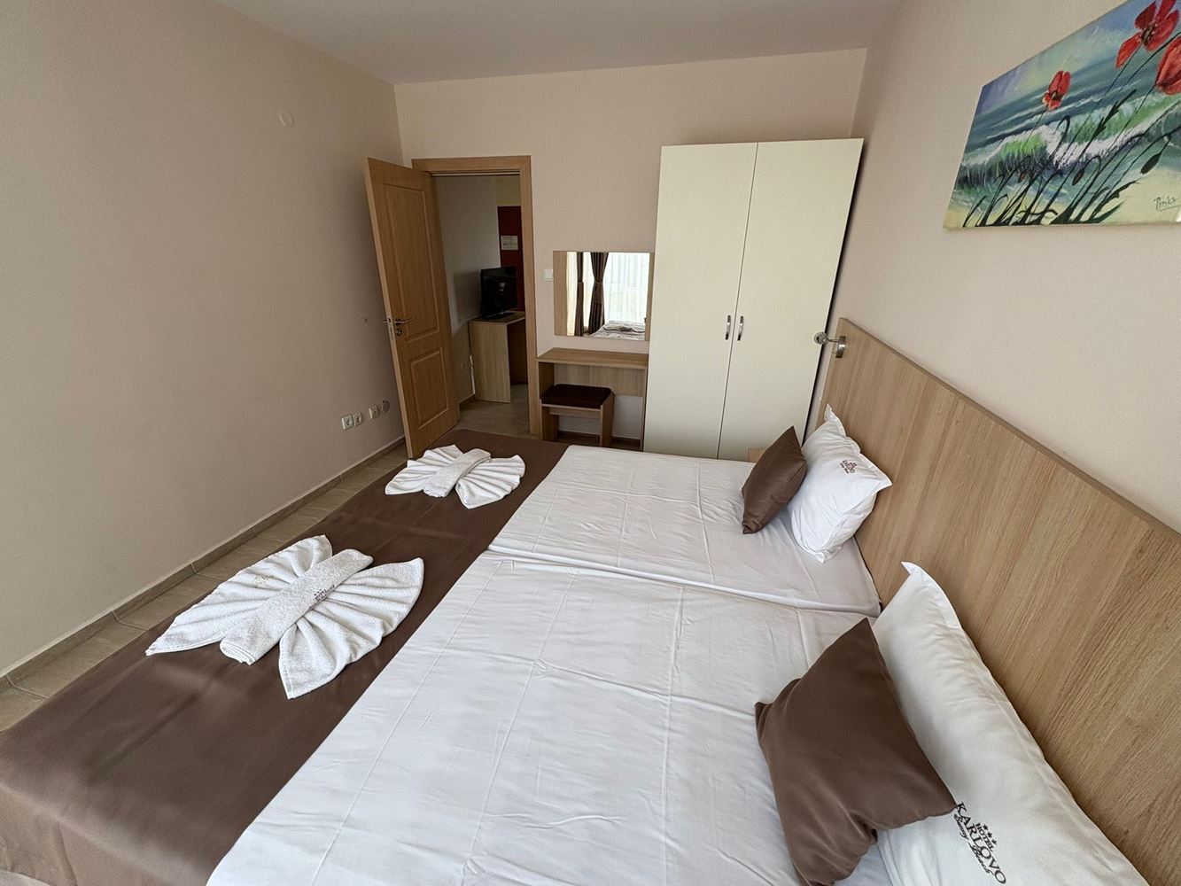 Drei-Zimmer-Wohnung nur 300 Meter vom Strand im Zentrum von Sonnenstrand