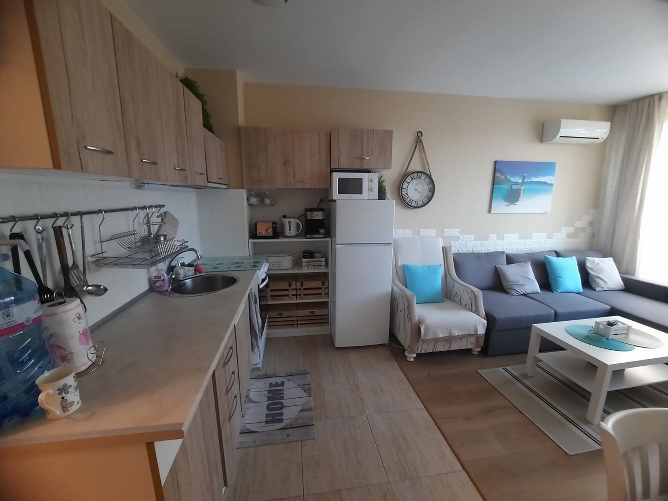 Zweizimmerwohnung nur 300 Meter vom Meer entfernt in Pomorie
