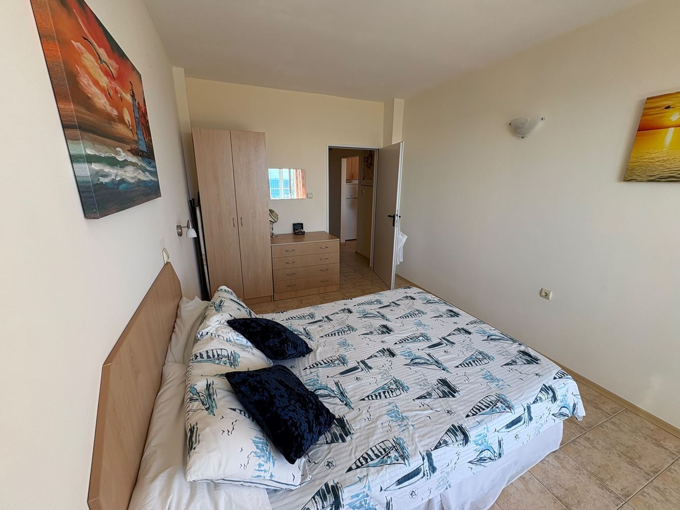Erste Meereslinie in Sveti Vlas – geräumige Wohnung mit einem Schlafzimmer und Meerblick