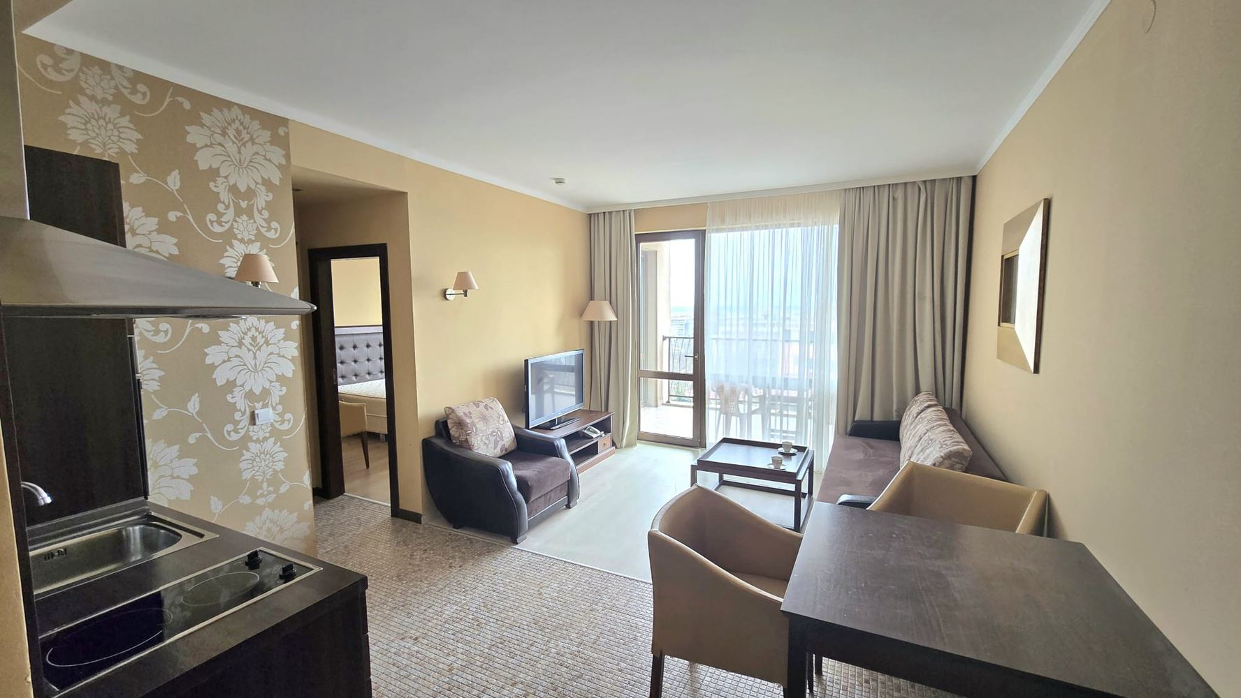 Elegante Ein-Zimmer-Wohnung in einem Luxuskomplex mit Premium-Ausstattung in Sunny Beach