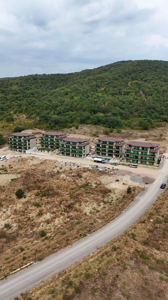 Drei-Zimmer-Wohnung mit Panoramameerblick in einer ruhigen, grünen Anlage in Sonnenstrand