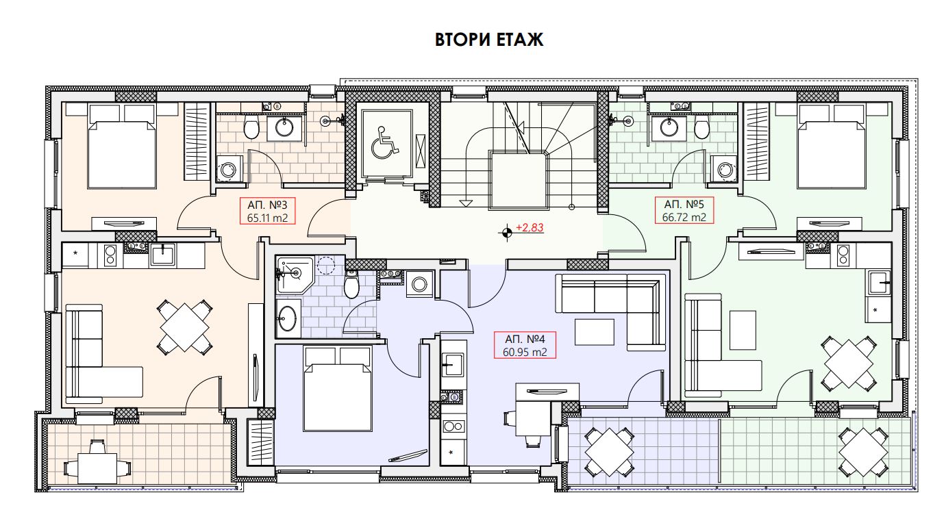 Neue 2-Zimmer-Wohnung in einer luxuriösen, modernen Wohnanlage in Sveti Vlas.