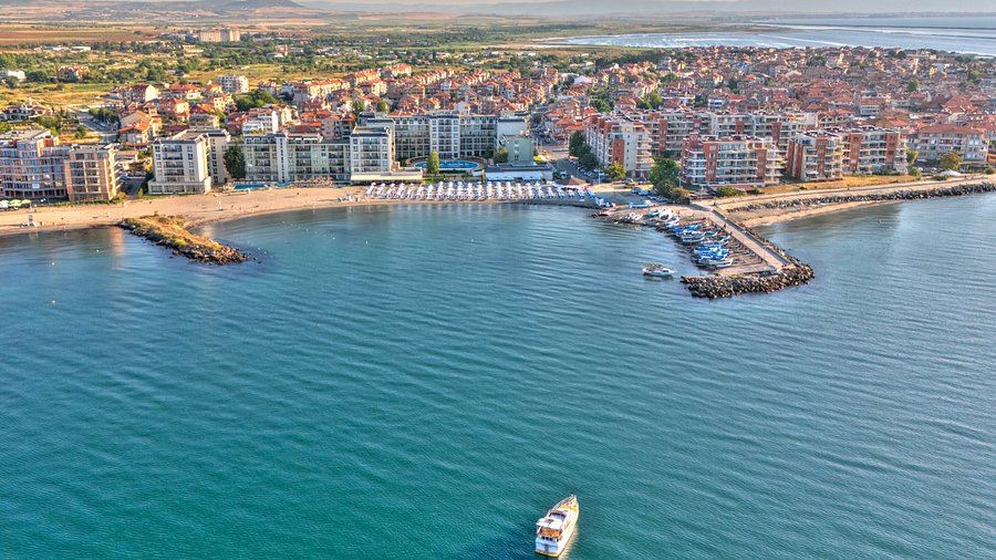 Luxuriöse Ein-Zimmer-Wohnung mit Panoramameerblick in Pomorie