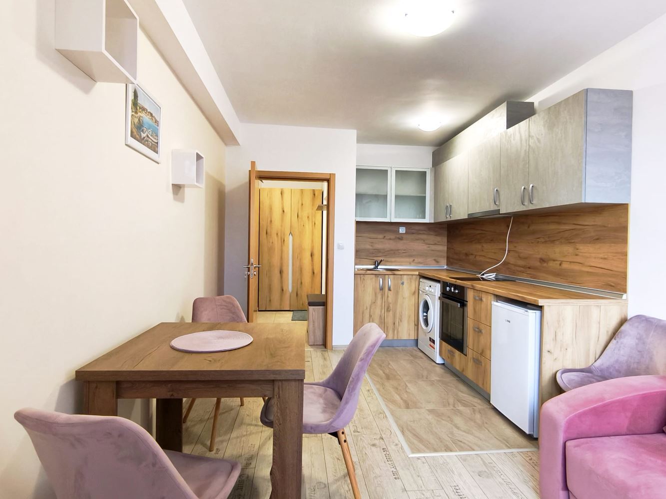 Gemütliche Einzimmerwohnung mit einer Schlafzimmer im neuen Stadtteil von Nessebar – keine Instandhaltungsgebühr