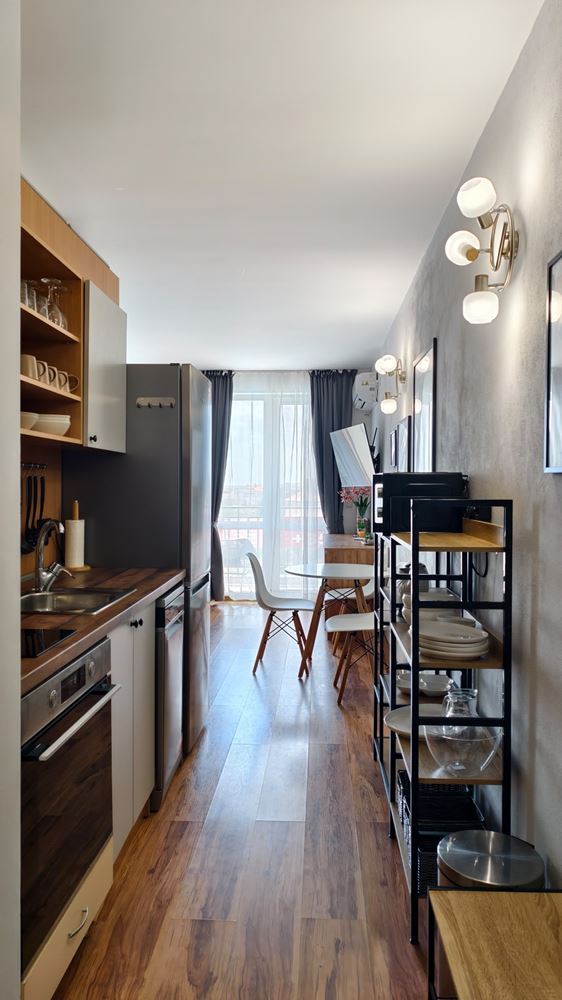 Geräumiges, modern möbliertes Studio mit separatem Schlafzimmer in einer Wohnanlage in Aheloy – Bezugsfertig